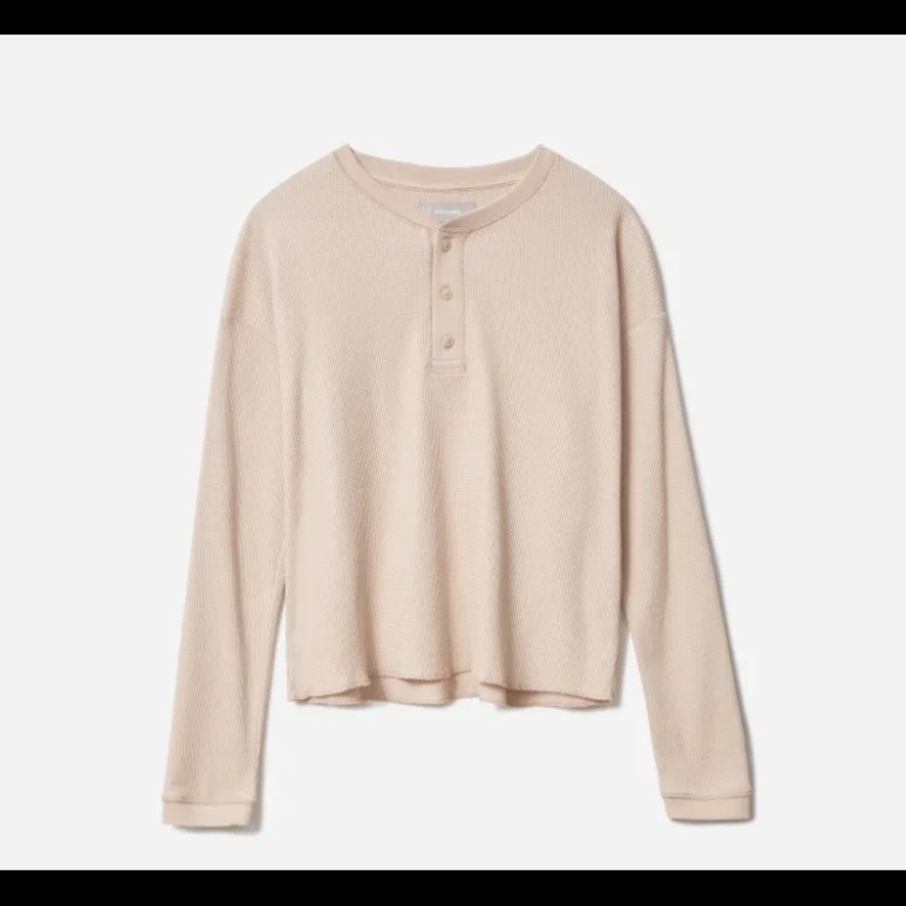 Everlane blush waffle top